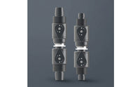 2 Pieces Ball Stopcock with Quick Connector Smooth Action Inline Shut off Ball Stopcock Tubing Connector with Control Lever for Water Circulation