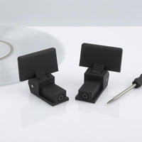 2 Pieces Matte Black Dust Cover Hinge Pivoting Turntable Player Cover Hinge