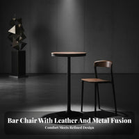 utilitarian and fashion Counter Chair with Backrest Modern Minimalist Design Bar Stool Easy to Assemble Seating Furniture for Adults, householders, Business Owners, Cafe, Restaurant, Dining Room, Kitchen