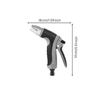 Adjustable Water Spray with Metal Nozzle Ergonomic Handheld Water Nozzle Anti-Slip Sprayer Compact for Outdoor Rinsing