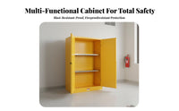 15 Gallon Harmful Material Cabinet Cabinet Heavy-Duty Construction for Homeowners, Factory, Factories, Workshops
