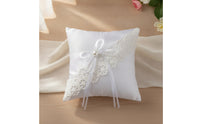 Satin Wedding Band Pillow Elegant Band Bearer Pillow Soft Easy to Carry for Bride
