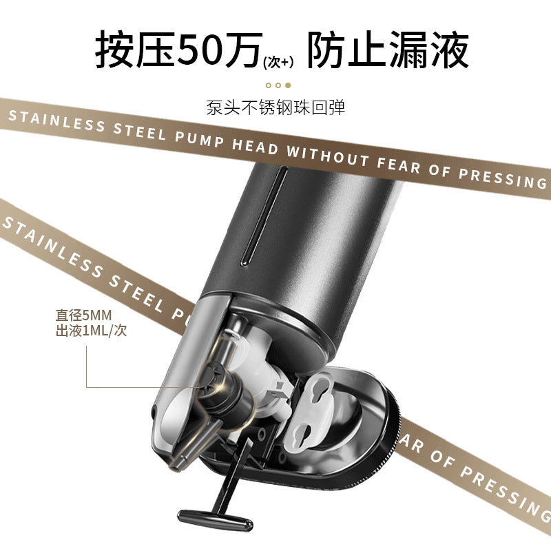 Wall-Mounted ABS Soap Dispenser with Lever, Manual Press, for Hotel and Guesthouse
