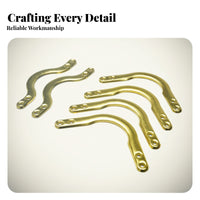 6 Pieces Polished Finish Game Room Hardware Gold-Colored Billiard Table Corner Bracket