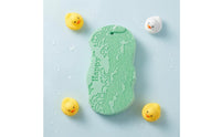 Embossed Children's Bath Scrub Sponge Absorbent PVA Bath Sponge Hanging Cord Good Water Absorption