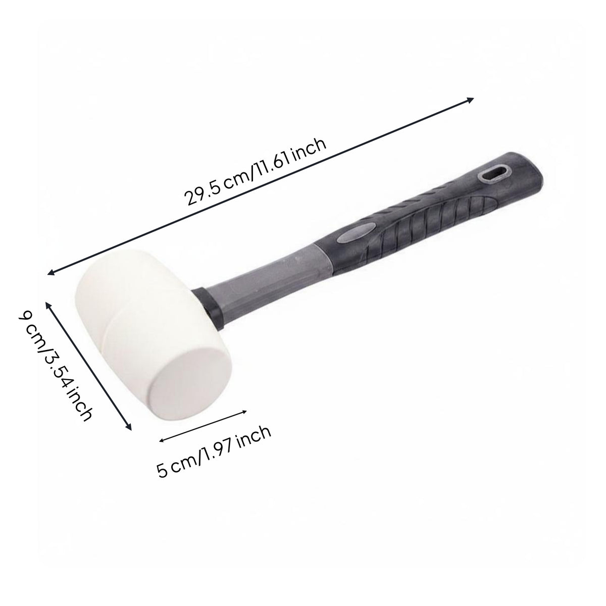 Rubber Mallet Lightweight Rubber Hammer Long-Lasting for Woodworking