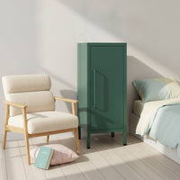 Tall Narrow Storage Cabinet Space-Saving Metal Storage Cabinet for Living Room, Bedroom, Small Apartments