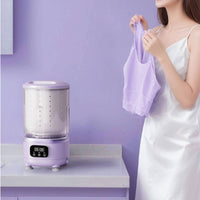 Compact Mini Washing Machine Space-Saving Portable Washer Small Washing Machine with Spin Dryer One-Button for Students, Travelers, Dorm Rooms, Apartments, Travel, Rv