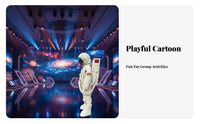 Fullfigure Coverage Cartoon Astronaut Costume Complete Set Astronaut externalfit Clear View Visor character costume Suit long-lasting for entertainers, Event Organizers, Performances, Promotional Events, Theme Parks, Conventions
