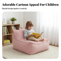Nordic Design Single-Seat fluffy Lounger snug Design children's Furnishing Soft Texture Miniature Armchair Ergonomic Support for Toddlers, Parents, perusing Corner, Playroom, Bedroom, Living Room