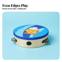 Early Learning Handheld Tambourine Easy to Play chime Tambourine small Size Musical Instrument clear Percussive Sound for Children, educators, lessonroom, movement session, lessonrooms, Music Education