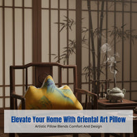 Artistic Peak Backrest Pillow for Living Room Sofa, Creative Waist Cushion, Soft Support for Office