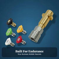 Wide Compatibility Foam Cannon Adapter Heavy Duty Pressure Washer Adapter Solid Connection High Pressure Connector Long-Lasting for DIY Enthusiasts, Driveway Cleaning