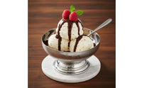 Mirrored Pedestal Bowl Polished Footed Bowl Metal Dessert Cup with Pedestal Silver for Hosts, Caterers, Parties, Restaurants