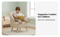 Soft Textile Upholstery Upholstered child's Armchair Comfortable Seating Upholstered youngsters' Club Chair High-Density Foam Toddler Seat Materials for Toddlers, Children, Preschoolers, Kindergarten, Reading Corner, Playroom, Nursery