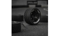 4 Pieces 1/10 Scale RC Model Car Tires 77mm RC Tires with 12mm Coupler Treaded High Traction for Hobbyists
