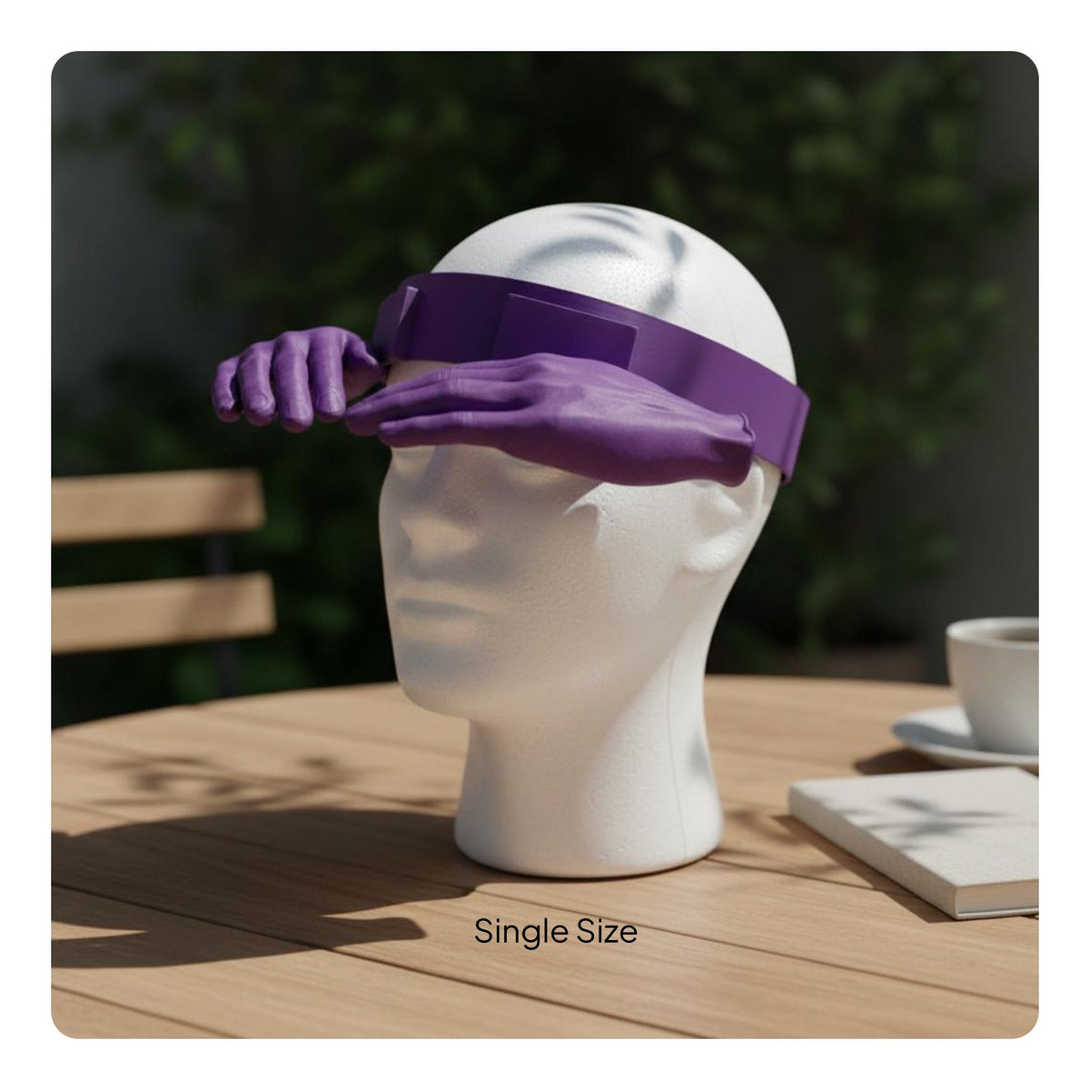 Creative Gift Third Hand Sun Shade Adjustable Band Hand Shaped Sun Visor Funny Hands-Unrestricted Visor for Beach, Outdoor Party, Travel
