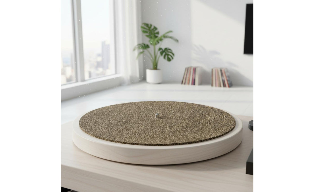Improves Sound Quality 12 Inch Cork Rubber Slipmat Reduces Vibrations Audio Accessory for Audiophiles