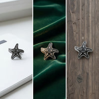 Antique-Style Starfish Clip Vintage-Inspired Starfish Paper Clip Decorative Bookmark Clips Metal for Stationery Lovers, Scrapbookers, Journaling, Desk Displays, Photo Styling