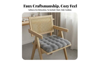 Soft and Comfortable Faux Chair Pad Provides Warmth Faux Chair Cushion Non-Shedding for Women, Bedroom, Gaming Setup, Kitchen