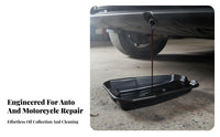 Oil Drain Effortless Drain to Clean Portable Oil Drain Pan Anti-Spill Spout Parts Cleaning Basin for Mechanics, Home Mechanics, Auto Repair Shop
