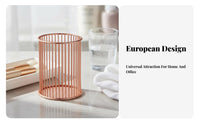 Pen Holder Wrought Iron Engineered Metal Wire Pencil Cup Multi-Functional Wire Makeup Brush Holder for Office, Dorm Room
