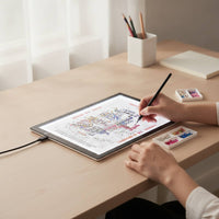 USB Powered A4 Copy Board with Type-C Cable Slim A4 Tracing Board Portable LED Transfer Light Pad Illuminated for Artists, Hobby Crafters, Students, Sketching, Desk