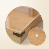 Wooden Serving Tray with Lid for Snacks and Baked Goods