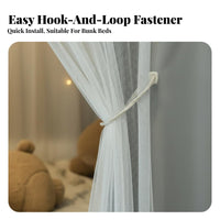 Light-Blocking Bunk Bed Curtain Total Blackout Bunk Bed Tent Thickened Design Privacy Screen Easy to Install for Students, Dorm Residents, Roommates, Dormitory, Shared Room