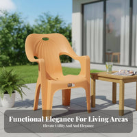 Anti-Slip Lowrear Molded Stool sturdyDuty Molded Shell Chair with Frame Legs Easy to Clean Armchair adaptable for Stall Vendors, Adults, householders, Night market stalls, Outdoor, Cafeteria, Patio