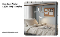 Installation-No-Installation Bunk Bed Fan Quiet Operation Net Fan Lightweight Cooling Appliance 4 Speed Settings for Students, Dorm Room, Camping