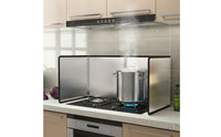 Heat-Resistant Foldable Splash Guard Sturdy Stainless Steel Splash Guard Sturdy Cooking Splatter Guard Safeguarding for Frying
