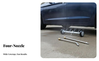 4000 PSI Compatible Pressure Washer Underbody Cleaner 2-in-1 Design Car Underbody Washer Twin Function for Under Vehicle, Driveway, Sidewalk