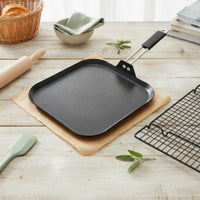 Baking Pan with Handle Sturdy Nonstick Baking Pan Cooking Sheet Compact Tray Crispy for Home Cooks, Kitchen