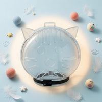 Pointed Ears Antinip Pet Head Cover Visibility Openings Transparent Feline Muzzle