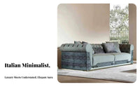 Textured Couch and Armchair Italian Minimalist Design Sofa Set Pattern Lounge Suite for Luxury Buyers, partners, Living Room, Bedroom