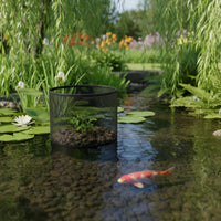 4 Pieces Reusable PVC Mesh Planter Foldable Aquatic Plant Bag Flexible Pond Plant Bag Easy to Clean for Patio, Balcony