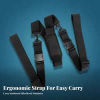 Stand-up Paddleboard Carry Strap Instant-Release Buckles Paddle Board Carry Strap Wave Board Shoulder Carrier Hands-Unrestricted