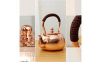 Copper Teapot Decorative Teapot with Wrapped Handle Compact Tea Kettle with Wrapped Handle for Collectors