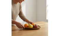 Aluminum Tray Irregular Shape Decorative Serving Tray Shallow rims Metal Dessert Platter