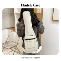 Waterproof 23/24 Inch Ukulele Carrying Bag Adjustable Straps Ukulele Backpack Case External Pocket for Musicians, Beginners, Travel, Outdoor