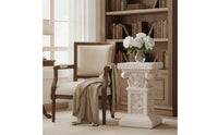 Roman Column Pedestal Ornate Column Display Stand Decorative Pedestal with Raised Carvings for Photographers
