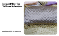 Removable and Washable Velvet Sofa Cushion Multi-Purpose Rectangular Lace Trim Pillow Zippered Cover for Homeowners, Adults, Bed, Car, Couch