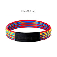 Exercise Speed Circle Jumping Hoops Multi-Color Quick Rings Multicolor Fitness Hoop