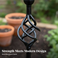 Garden Obelisk Trellis Sturdy and Obelisk Trellis Weather-Resistant Metal Plant Climbing Frame for Outdoor, Patio, Balcony