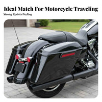 Saddlebag Reflective Strip High-Reflection Side Box Lid Reflector Custom Design Hard Bag Reflective Trim for Motorcycle Riders, Night Riding, Road
