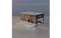 Light-Up Factory Model Original Design 1:64 Scale Garage Diorama Printed Graphics 1:64 Scale Repair Shop Scene for Desktop