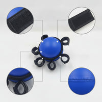 Grip Ball with Finger Straps Moderate-Resistance Five-Finger Grip Ball Hand Gripper Elastic Exerciser Flexible for Rehab