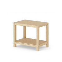 Solid Wood Storage Shelf, Nordic Organizer, Bedside Table