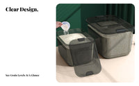 Moisture-Proof Rice Storage Bin Secure Locking Lids Rice Storage Dispenser Large Capacity for Kitchen
